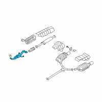 OEM 2006 Hyundai Sonata Front Exhaust Pipe Diagram - 28610-3K310