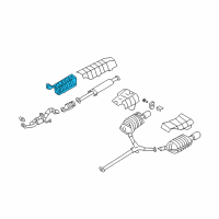 OEM 2006 Hyundai Azera Protector-Heat Front Diagram - 28791-3L000