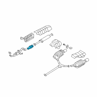 OEM 2010 Hyundai Azera Catalytic Converter Assembly Diagram - 28950-3C290