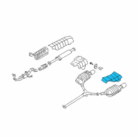 OEM 2011 Hyundai Azera Protector-Heat Rear, LH Diagram - 28793-3L000