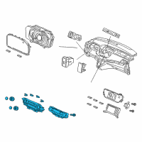 OEM Honda CR-V Control Assy., Auto Air Conditioner *NH831L* (SHINY DARK METALLIC) Diagram - 79600-T0A-A41ZA