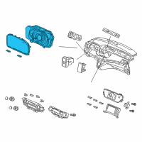 OEM Honda CR-V Meter Assembly, Combination Diagram - 78100-T0A-A31