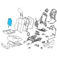 OEM 2021 Lexus RX350 Heater Assembly, Seat Back Diagram - 87530-0E130