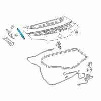 OEM 2019 Lexus LC500 Support Assembly, Luggage Diagram - 64530-0W180