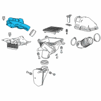 OEM 2019 Acura MDX Tube Assembly Air In. Diagram - 17243-5J6-A20