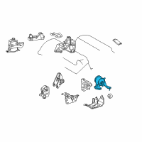 OEM 2009 Toyota RAV4 Rear Mount Diagram - 12371-31111