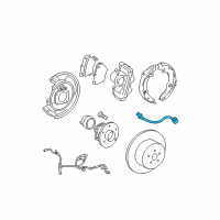 OEM 2005 Toyota Corolla Brake Hose Diagram - 90947-A2009