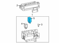 OEM Chevrolet Silverado 3500 HD Relay Diagram - 13592144