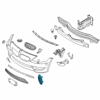 OEM 2007 BMW Z4 Side Reflector Left Diagram - 63-14-7-046-045