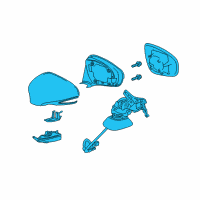 OEM 2017 Lexus RC350 Mirror Assembly, Outer Rear Diagram - 87910-24430-J0