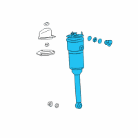 OEM 2016 Lexus LS460 Cylinder Assembly, Pneumatic Diagram - 48090-50341