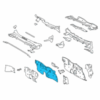 OEM 2021 Toyota Corolla Dash Panel Diagram - 55101-02C40