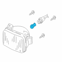 OEM Mercury Cougar Fog Lamp Bulb Diagram - XL3Z-13466-AA