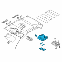 OEM 2019 Hyundai Elantra Interior Lights Diagram - 92810F2060TRY