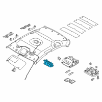 OEM 2018 Hyundai Kona Vanity Lamp Assembly, Right Diagram - 92892-3S000-TTX