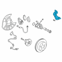 OEM 2018 Toyota Camry Caliper Support Diagram - 47822-06160