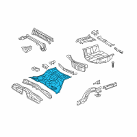 OEM Lexus IS350 Pan, Center Floor Diagram - 58211-30350