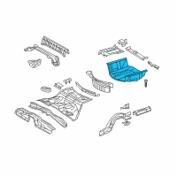 OEM 2008 Lexus IS350 Pan, Rear Floor Diagram - 58311-53030