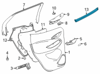 OEM 2021 Buick Encore GX Belt Weatherstrip Diagram - 42712584