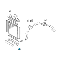 OEM 2019 Toyota Prius C Fan Shroud Grommet Diagram - 90480-22025