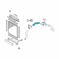 OEM 2014 Scion iQ Upper Hose Diagram - 16573-47030