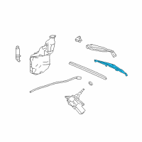 OEM 2004 Cadillac SRX Rear Blade Diagram - 15209055