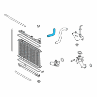 OEM 2015 Lexus RC350 Hose, Radiator, NO.1 Diagram - 16571-31320