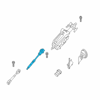 OEM 2015 BMW X6 Steering Spindle, Middle Diagram - 32-30-6-864-137