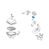 OEM 2015 Toyota Prius Plug-In Upper Hose Clamp Diagram - 90466-62002