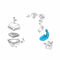OEM Toyota Corolla Air Inlet Tube Diagram - 17752-0H010