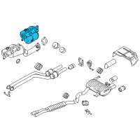 OEM 2006 BMW 330i Exchange. Exhaust Manifold With Catalyst Diagram - 18-40-7-545-309