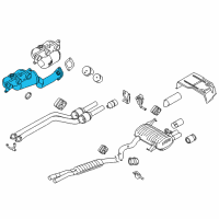 OEM 2010 BMW 328i xDrive Exchange. Exhaust Manifold With Catalyst Diagram - 18-40-7-646-694