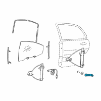 OEM 1999 Hyundai Elantra Handle Assembly-Door Window Regulator Diagram - 82630-22001-LT