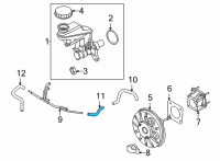 OEM 2020 Nissan Sentra Hose-Brake Booster Diagram - 47472-6LB0A
