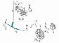 OEM 2022 Nissan Sentra Tube-Vacuum, Brake Booster Diagram - 47401-6LB0A