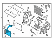 OEM 2021 Kia Niro EV Condenser Diagram - 97130Q4000