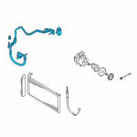 OEM 2009 Kia Optima Suction & Liquid Tube Assembly Diagram - 977752G300