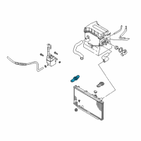 OEM Kia Bracket-Assembly Radiator, Up, R Diagram - 0K2A115240D