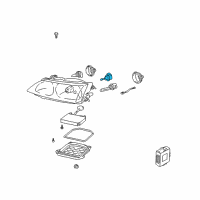 OEM 2000 Lexus ES300 Motor, Headlamp Leveling Diagram - 85661-33010