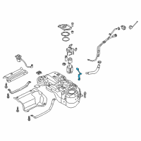 OEM 2019 Hyundai Tucson Fuel Pump Sender Assembly Diagram - 94460-D3500