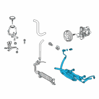 OEM 2018 Lexus LX570 Power Steering Pressure Feed Tube Assembly Diagram - 44410-60A20