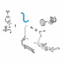 OEM 2018 Lexus LX570 Oil Reservoir To Pump Hose, No.1 Diagram - 44348-60480