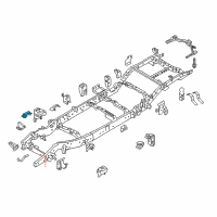 OEM 2016 Nissan Titan XD Engine Mounting Bracket Assembly, Left Diagram - E0311-EZ1AA