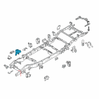 OEM Nissan Titan XD Bracket Assy-Upper Link Mounting Diagram - 50220-EZ11A