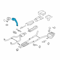 OEM 2012 BMW 750i Catalytic Converter Diagram - 18-32-7-645-236