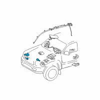 OEM 2003 Toyota Sequoia Front Sensor Diagram - 89173-39295