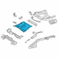 OEM 2018 Toyota Camry Center Floor Pan Diagram - 58211-33190