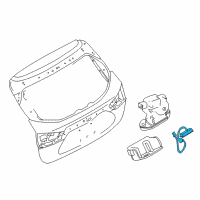 OEM Nissan Rogue Sport Switch Assy-Back Door Opener Diagram - 25380-4EA1A