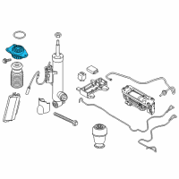 OEM 2015 BMW 550i GT xDrive Shock and Strut Mount Diagram - 33506863340