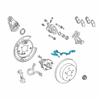 OEM 2022 Lexus RX350 Sensor, Speed, Rear RH Diagram - 89545-0E100